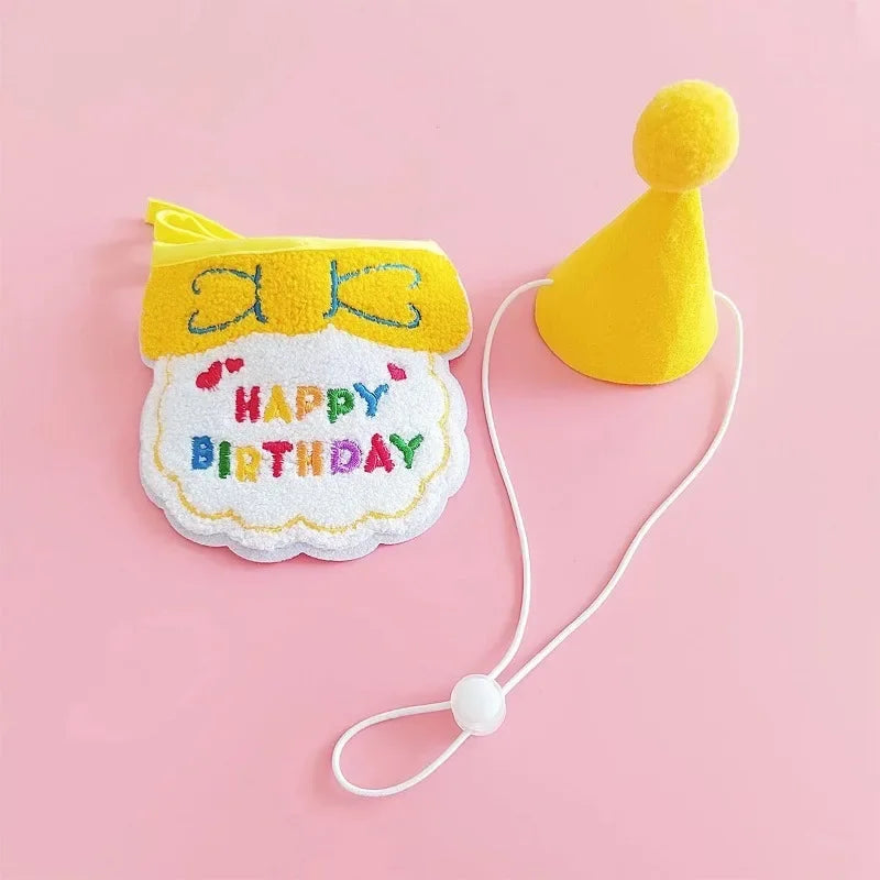 You are 1! Puppy Birthday Hat & Bandana Set
