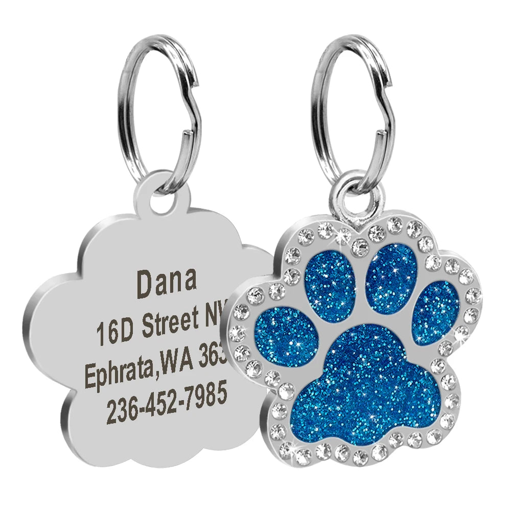 Blinged Out Personalized Pet ID Tag