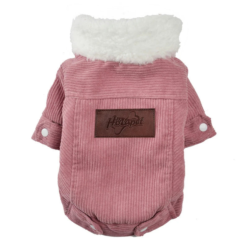 Cute Corduroy Pet Jacket