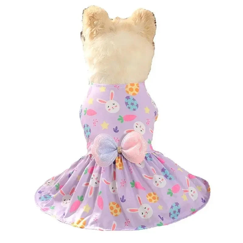 Purple Print Spring/Summer Dog Dress