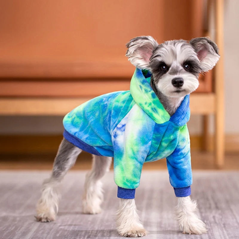Tie Dye Dog Hoodie