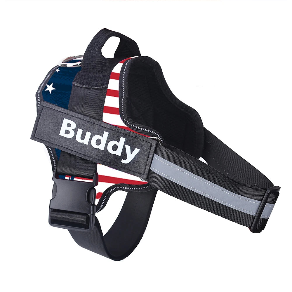 Personalized Reflective Dog Harness