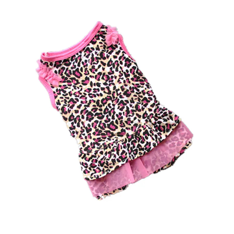 Sassy Leopard Print Dog Dress