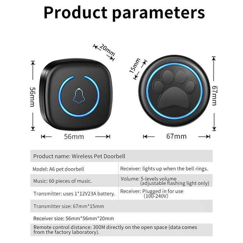 Pet Touch Ringer/Doorbell