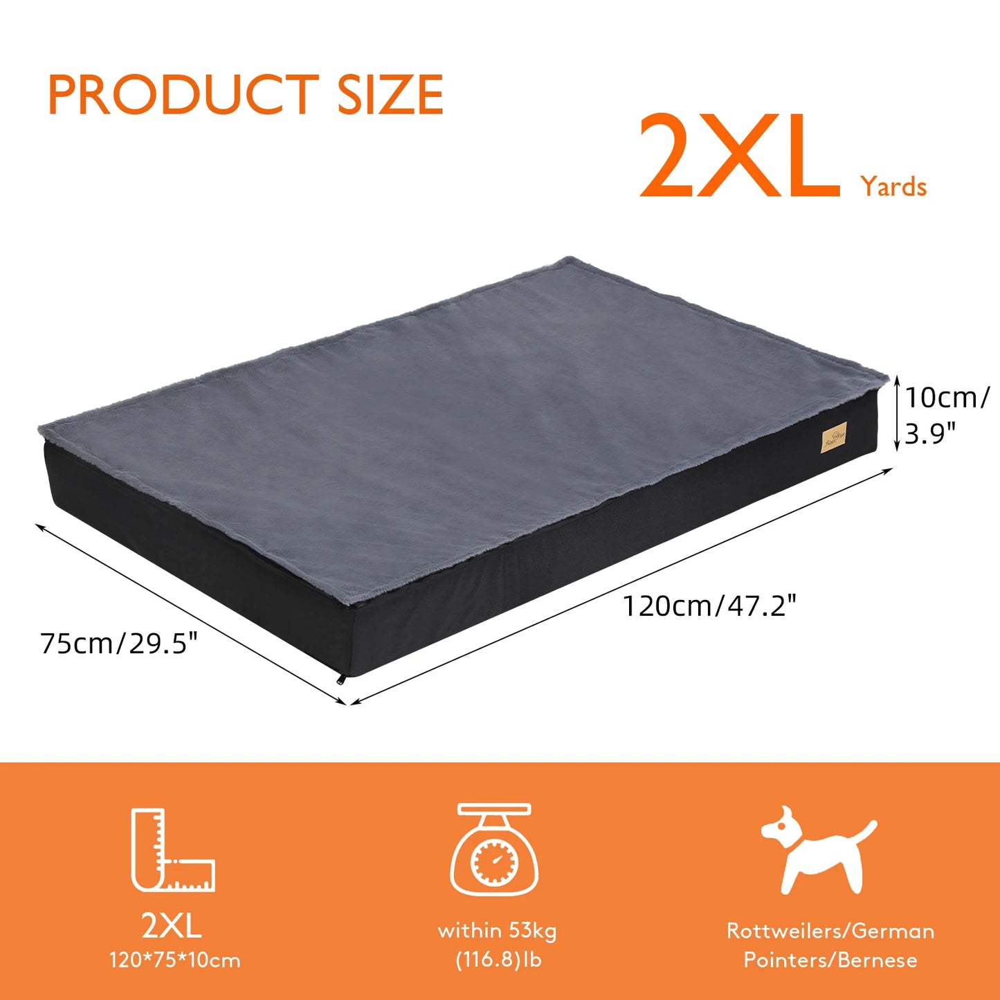 Large Comfortable Washable Dog Bed