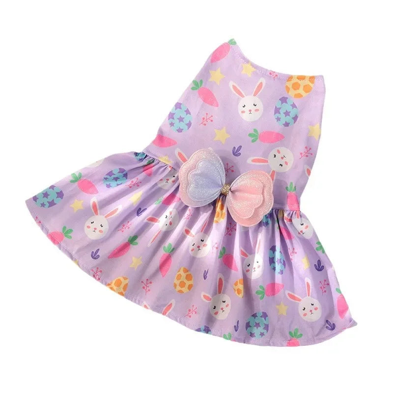 Purple Print Spring/Summer Dog Dress
