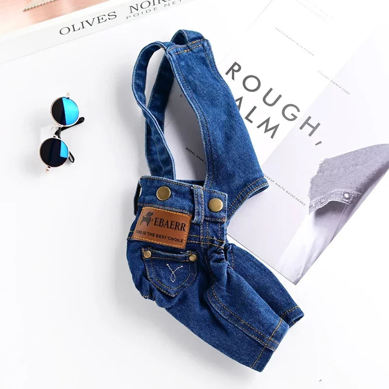 Denim Pet Jumpsuit