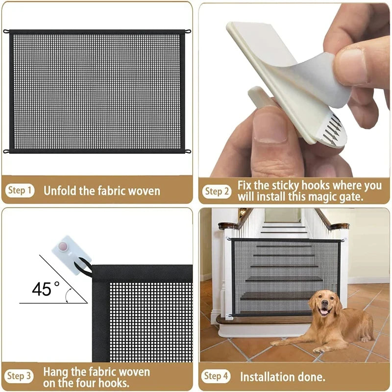 Pet Mesh Barrier Gate