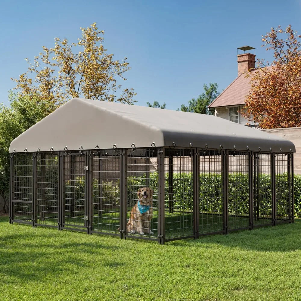 Heavy- Duty Outdoor Dog Kennel 10X10FT