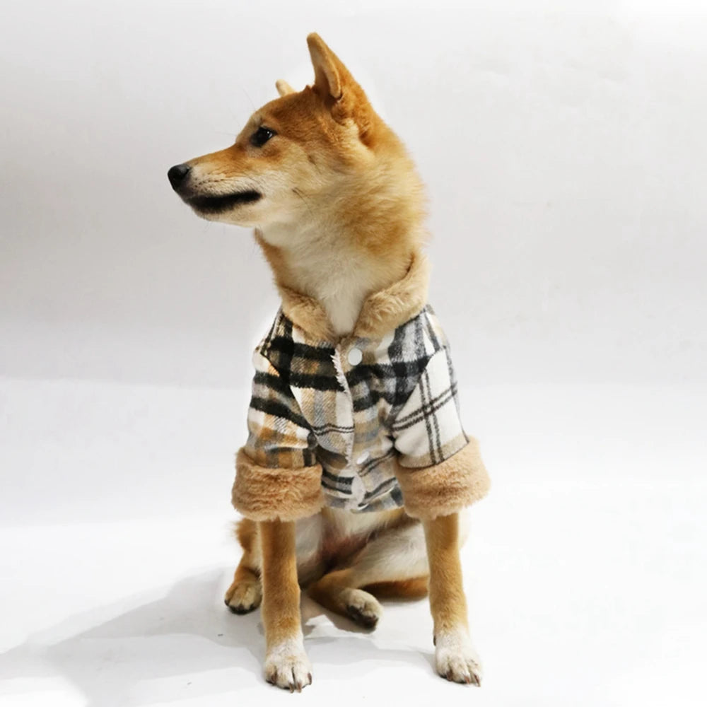 Fun and Fabulous Plaid Winter Pet Jacket