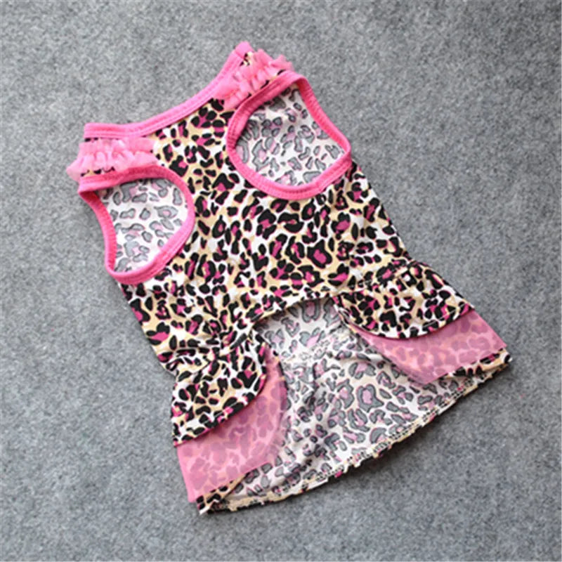 Sassy Leopard Print Dog Dress