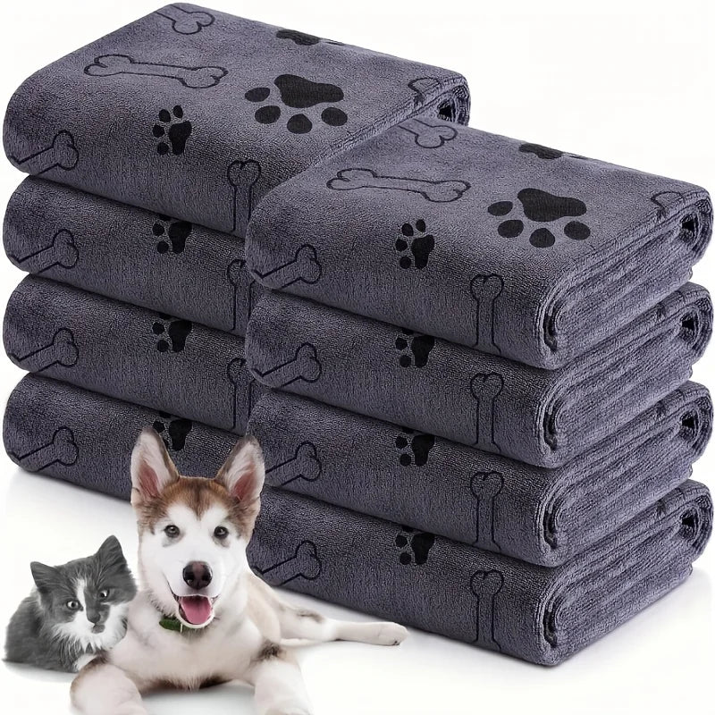 Quick-Drying Microfiber Pet Bath Towel