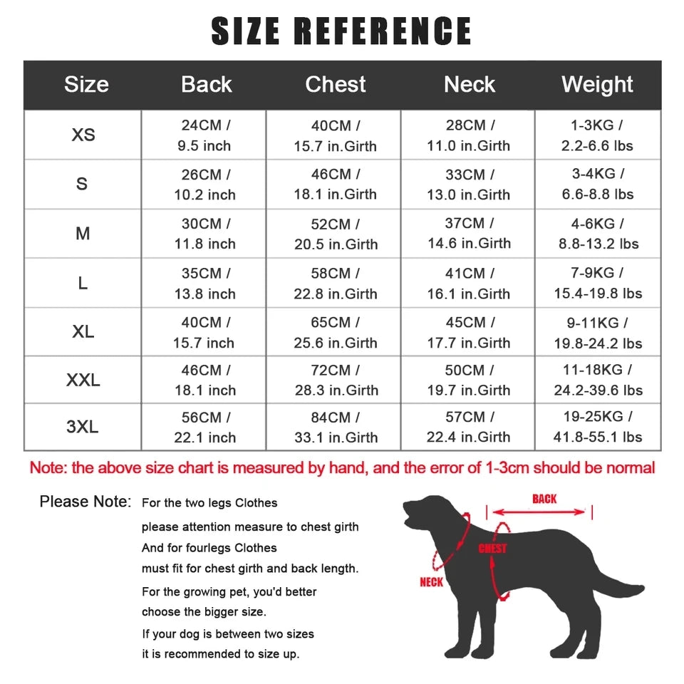 Warm Winter Windproof Pet Jacket