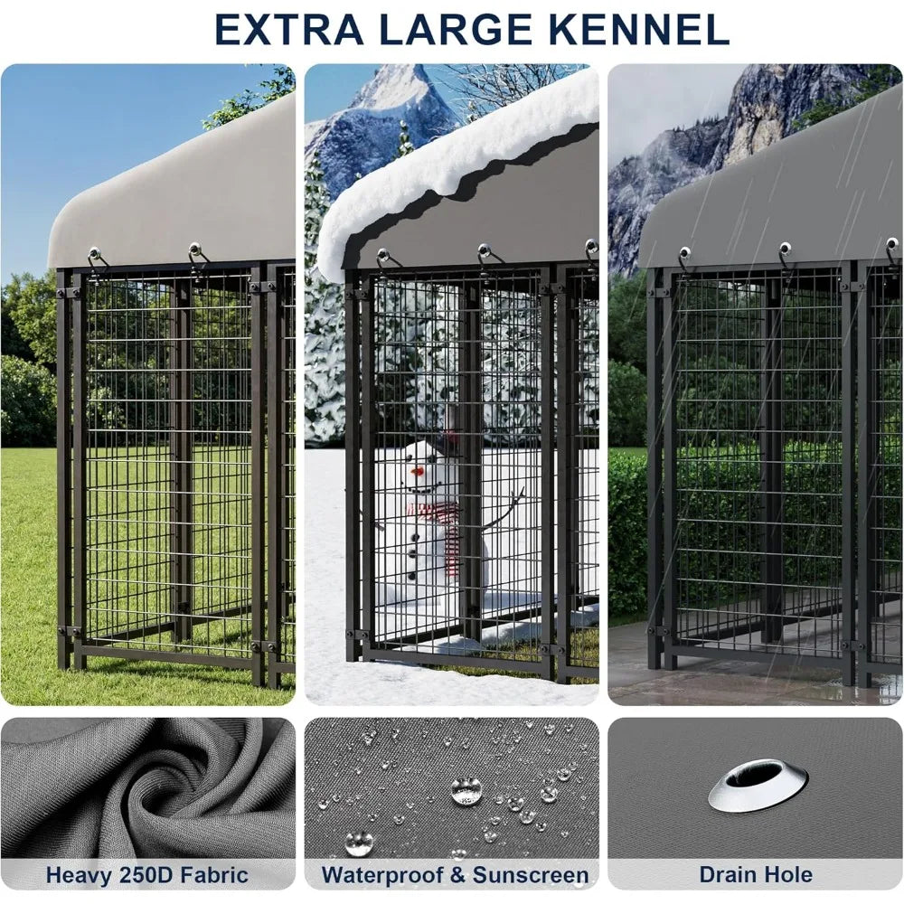 Heavy- Duty Outdoor Dog Kennel 10X10FT
