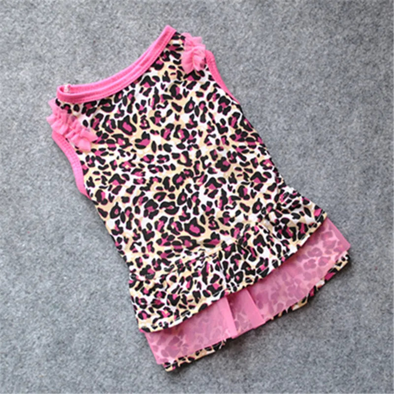 Sassy Leopard Print Dog Dress