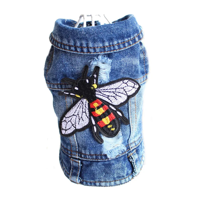 Super Cute Denim Pet Jacket