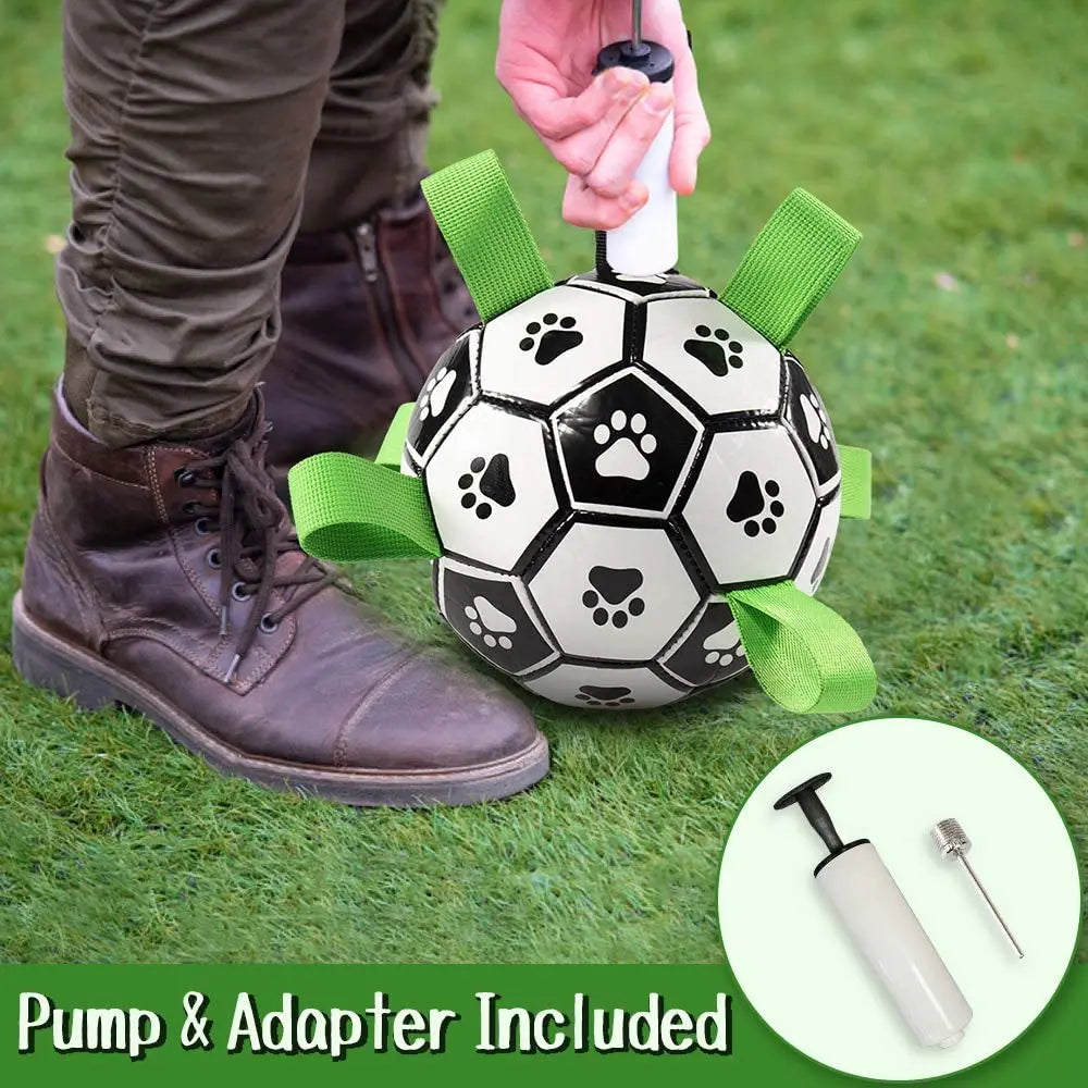 Pet Football Toy with Grab Tabs