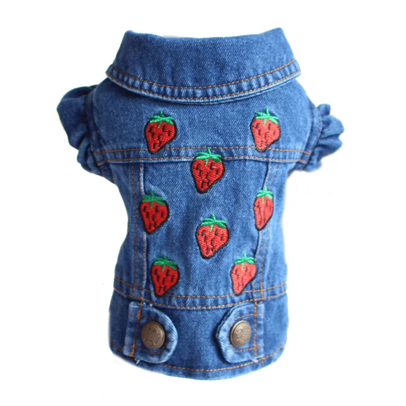 Super Cute Denim Pet Jacket