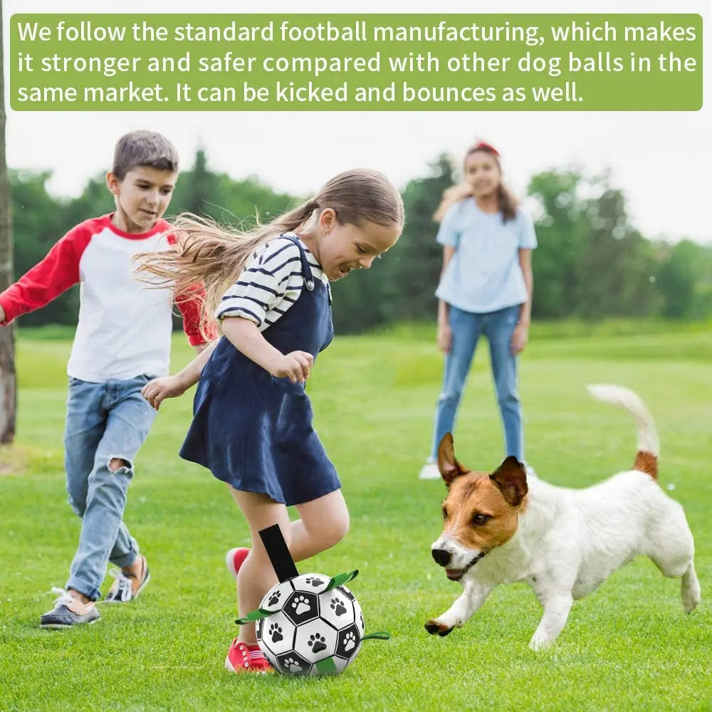 Pet Football Toy with Grab Tabs