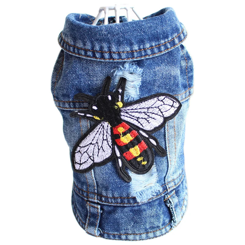 Super Cute Denim Pet Jacket