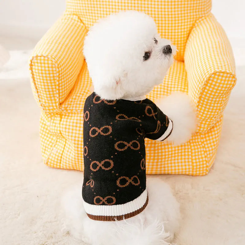 Pet Fashion Forward Knitted Cardigan Sweater