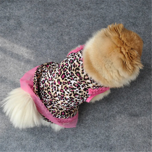 Sassy Leopard Print Dog Dress