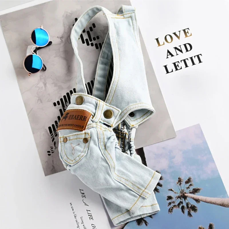 Denim Pet Jumpsuit