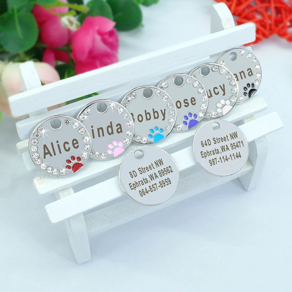 Blinged Out Personalized Pet ID Tag