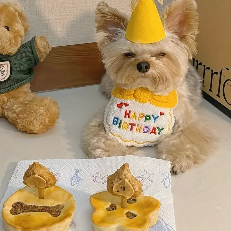 You are 1! Puppy Birthday Hat & Bandana Set