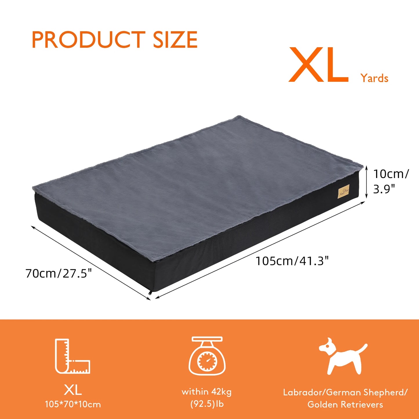 Large Comfortable Washable Dog Bed