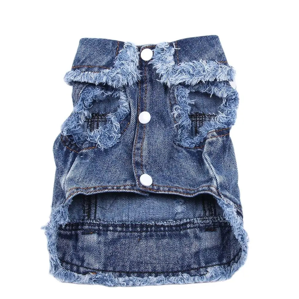 Denim Vest For Fur Babby