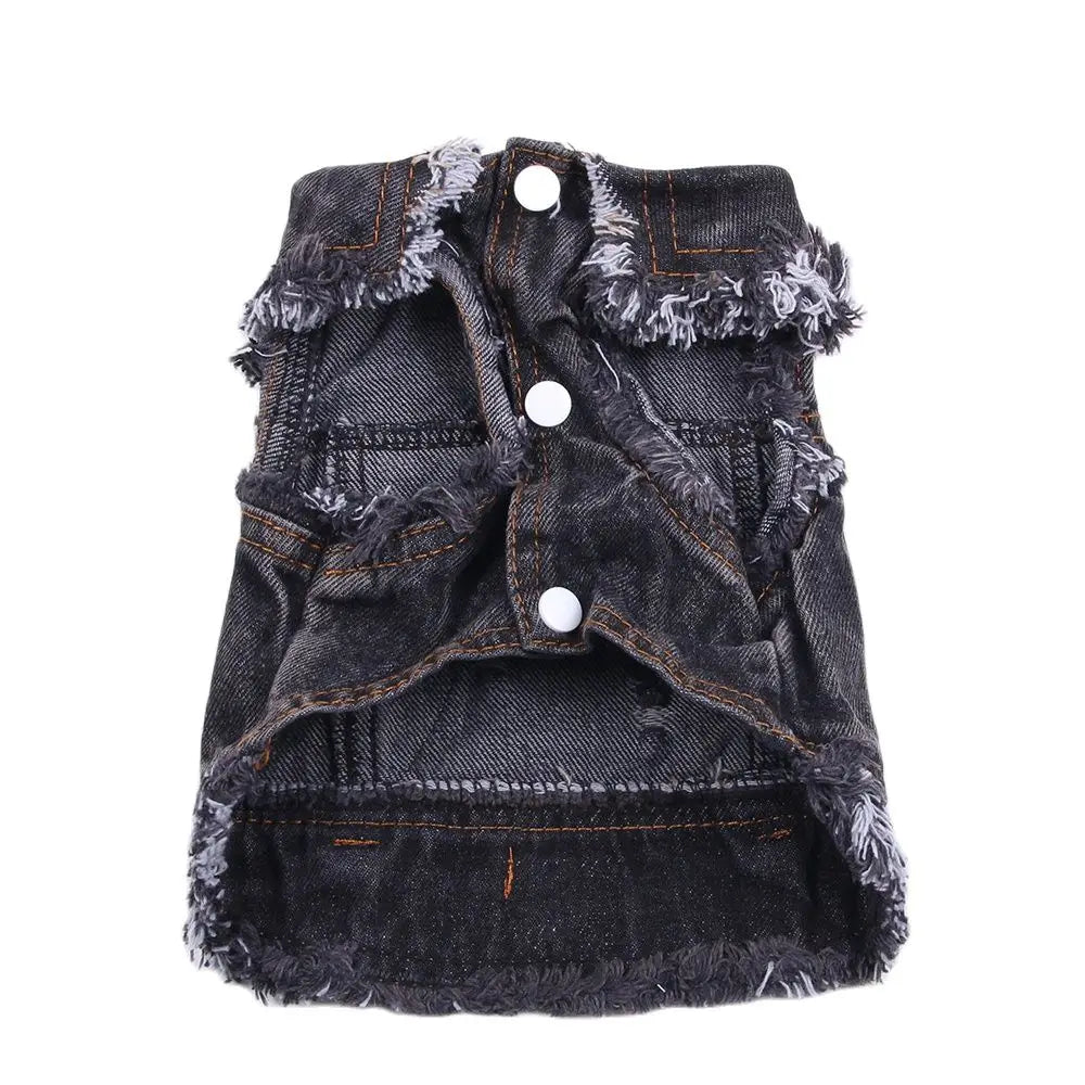 Denim Vest For Fur Babby