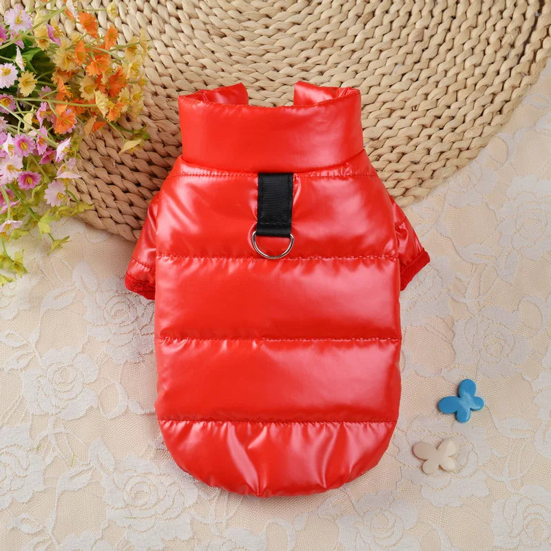 Pet Puffer Coat with Harness