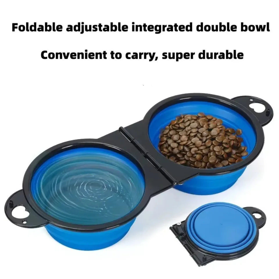 2-in-1 Foldable Dual Feeding Bowl