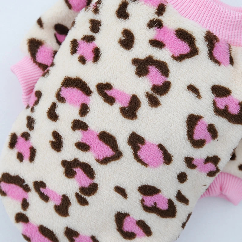 Fun Fleece Print Pet Shirts