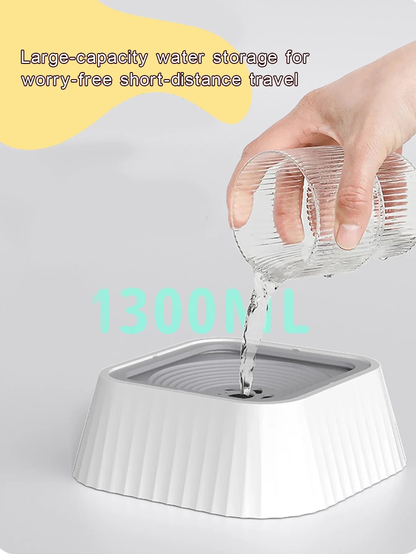 Pet Water Fountain with Floating Plates