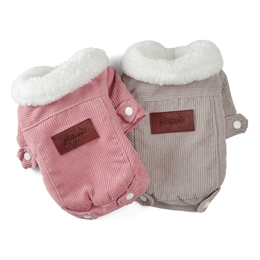 Cute Corduroy Pet Jacket