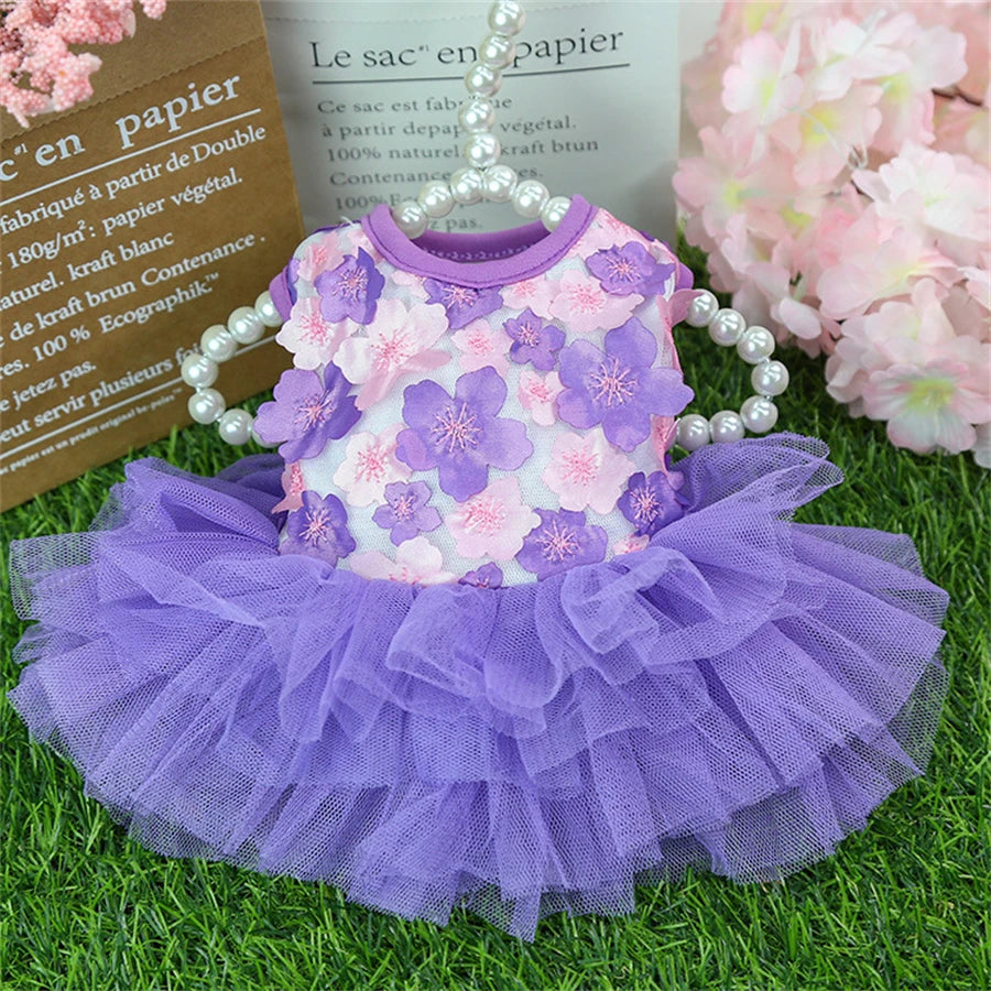 Fashionista Floral Dog Dress for Small Breeds