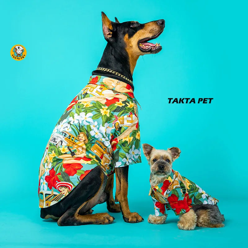 Stylin' Hawaiian Dog Shirt