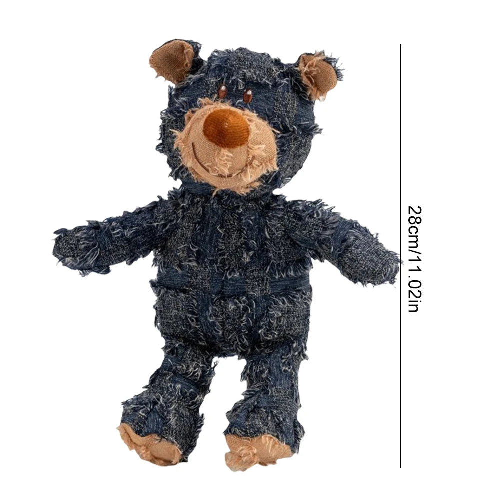 Squeaky Plush Bear Pet Toy