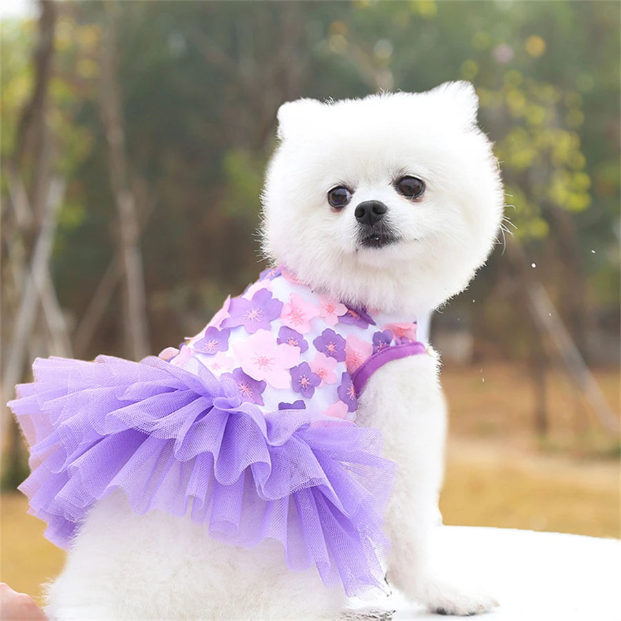 Fashionista Floral Dog Dress for Small Breeds