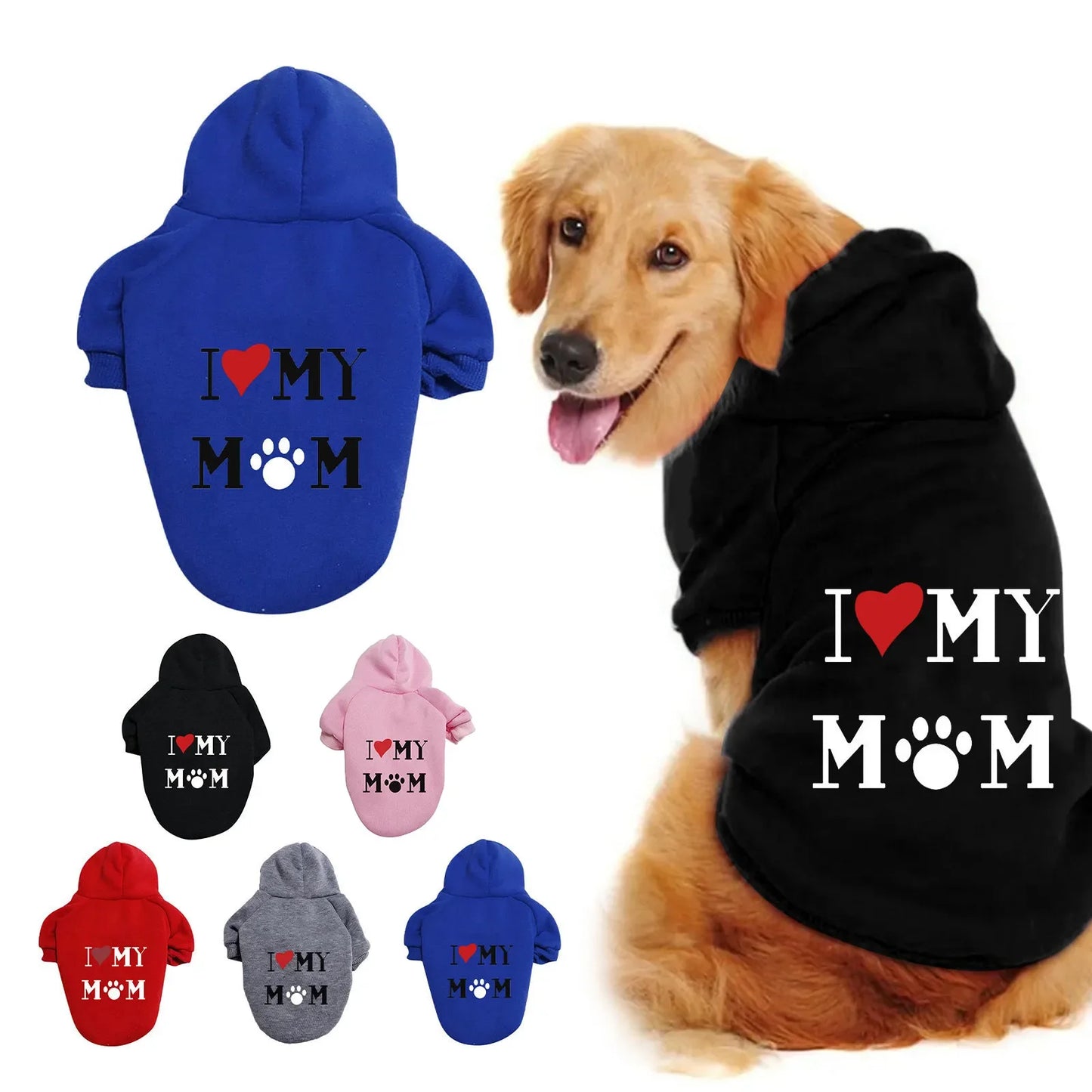 I Heart My Mom Dog Sweaters
