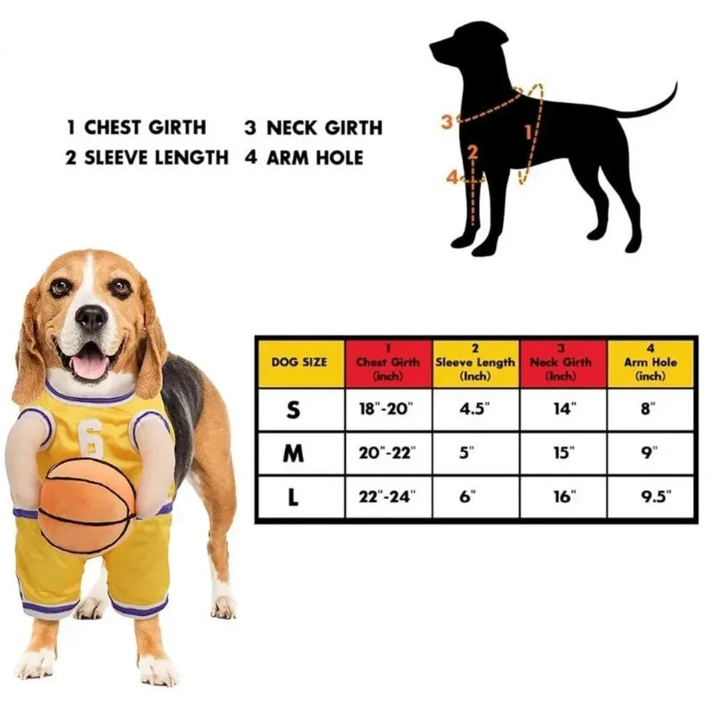 Funny Dog Basketball Costume