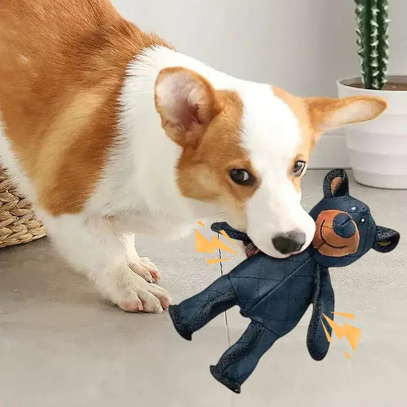 Indestructible Bear Plush Dog Squeaking