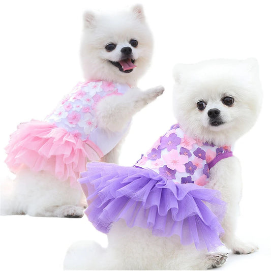 Fashionista Floral Dog Dress for Small Breeds