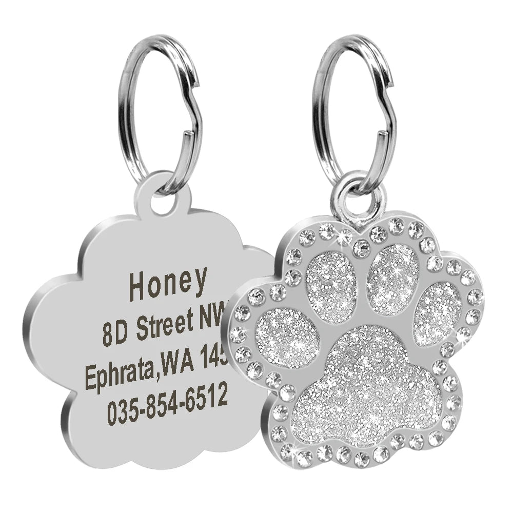 Blinged Out Personalized Pet ID Tag
