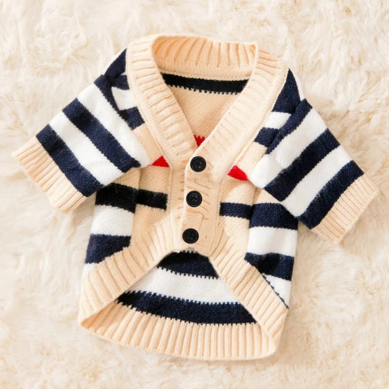 Pet Fashion Forward Knitted Cardigan Sweater