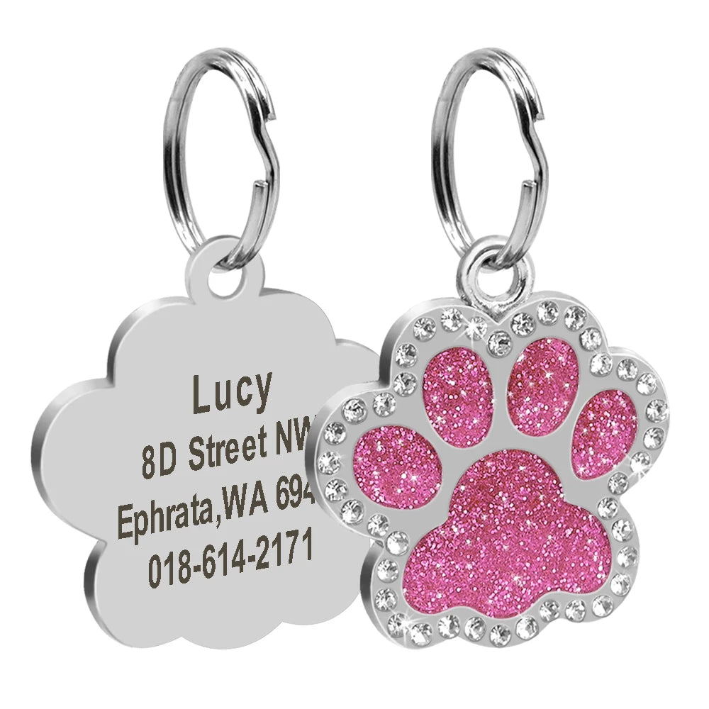 Blinged Out Personalized Pet ID Tag