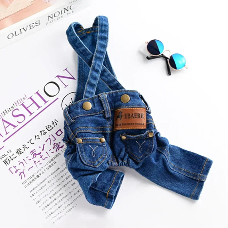 Denim Pet Jumpsuit