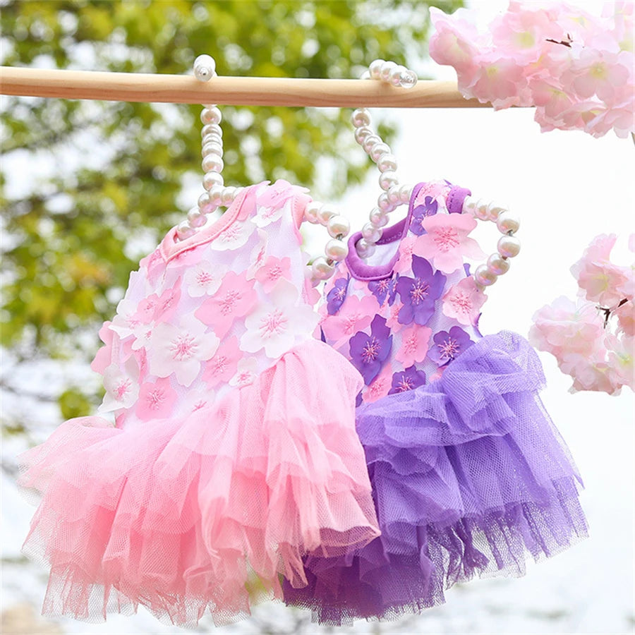Fashionista Floral Dog Dress for Small Breeds